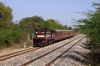 MVJ outbased FL YDM4 6470 approaches Mavli Jct with 52073 0500 Marwar Jct - Mavli Jct