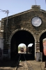 MVJ outbased FL YDM4 6629 is visible through the shed doors at Mavli Jn DLS