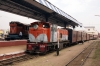 Dabhoi Jn (L-R) - RTM WDM3A 16807 waits with 59122 1045 Chhotaudepur - Vadodara Jn while PRTN ZDM5 511 waits with 52024 1345 Dabhoi Jn - Malsar