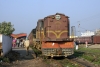 NKE outbased YDM4 6754 waits departure from Jhanjharpur Jct with 52525 0625 Sakri Jct - Nirmali