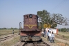 NKE outbased YDM4 6592 at Laukaha Bazar after arrival with 52517 0830 from Sakri Jct