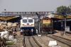 (L) WDP4B 40028 at Guwahati Jct after arrival with 12345 1550 (15/03) Howrah - Guwahati, (R) HWH WDM3A 14142