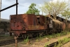 Steam loco 2166 rusts away in Badarpur Yard