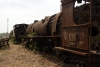 Steam locos 4098 & 2110 rust away in Badarpur Yard