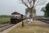 BWN "Jumbo" WDM2 17850 arrives Raninagar Jalpaiguri with 13142A 1145 New Alipurduar - Raninagar Jalpaiguri (portion)