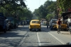 View from a taxi taking us from Park Street in Kolkata to Kolkata Chitpur station