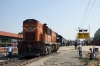 MLY WDG3A 13408 at Daund Jct with 17014 2245 (18/11) Hyderabad - Pune Jct