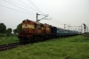 TNP WDM3A 17968 arrives into Vanchi Maniyachichi Jct with 56768 1435 Tiruchendur - Tuticorin
