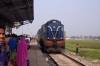 UDL WDM3A 16107 arrives into Madhubani with 13136 1240 Jaynagar - Kolkata Chitpur