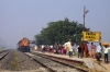 SPJ WDM3A 16176 at Biraul after arrival with 55575 0800 Darbhanga Jct - Biraul
