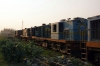 Demic NKE YDM4's 6590 & 6458 with in service NKE YDM4 6752 at Jhanjharpur Jct