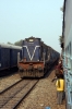 SPJ WDM3A, standing in for the booked KGP loco, runs through Muktapur with 13225 1105 Jaynagar - Danapur