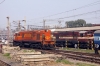 HWH WDS6 36160 waits its next duty at Howrah while HWH WDS6 36216 waits to take the stock out of Howrah ex 12324 New Delhi Jct - Howrah