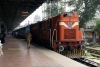 KYN WDG3A 13577 prepares to depart Mumbai CST with 12071 1350 Mumbai CST - Aurangabad "Jan Shatabdi"