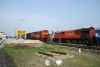 KYN WDG3A 13303 at Sainagar Shirdi with 12132 1000 Sainagar Shirdi - Dadar, while MLY WDM2 17782, having arrived with 17206 0615 (01/10) Kakinada Town - Sainagar Shirdi, shunts its stock into the sidings