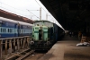 Bandra WDS4D 19658 brings the stock for the once a week 19049 1545 Bandra Terminus - Patna, into the platform at Bandra