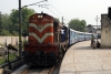JHS WDM3A 18745 at Kanpur Central with 15037 1045 Kanpur Central - Kasganj Jct