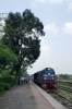 GD WDM3A 16203 waits departure from Sitapur Cantt with 15212 1905 (05/10) Amritsar - Darbhanga