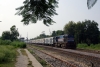 GD WDM3D 11265 passes through Mankapur Jct with 12542 1110 (05/10) Lokmanya Tilak - Gorakhpur Jct