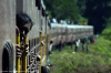 15693 0425 Lumding Jct - Silchar pauses at Mailongdisa; the train is led by LMG YDM4 6457