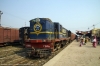 NKE YDM4 6682 arrives into Jhanjharpur Jct with 52520 0815 Laukaha Bazar - Sakri Jct