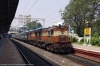 KZJ WDM3A twins 18763/18973 arrive into Begumpet with 17017 0500 (P) Rajkot Jct - Secunderabad