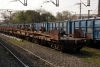 CWR Team ready to discharge some rails from a CWR train at Sahibabad, India
