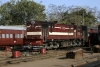 FL YDM4 6732 waiting its next turn in the carriage sidings at Jaipur Jct