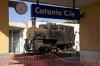 FS steam loco 370012 plinthed on platform 1 at Catania Centrale