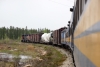 Hudson Bay Railway GMD GP40-2LW's 3005/3001 head train 290 1115 The Pas - Pukatawagan north from Flin Flon Junction