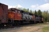 Hudson Bay Railway GMD GP40-2LW's 3005/3001 head train 290 1115 The Pas - Pukatawagan at Cranberry Portage