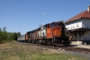 Hudson Bay Railway GMD GP40-2LWs 3001/3005 arrive into Cranberry Portage with 290 1000 Pukatawagan - The Pas