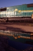 Hudson Bay Railway Shops at The Pas - EMD SD50 #5007 reflects in very oily water