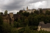 Luxembourg City from a departing train