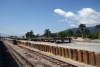 New line construction works near Sungai Siput, Malaysia
