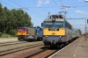 MAV 449127 shunts at Hajduszoboszlo while Karpart M62 628069 is stabled in the sidings & MAV 431016 stands short of the platform with R6215 1103 Zahony - Cegled