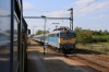 MAV 460054 waits at Csengele with 7013 1511 Szeged - Kiskunfelegyhaza, for MAV 431223 to come off the single line with IC734 1351 Budapest Nyugati - Szeged