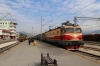 ZCG Cargo 644015 stands in the station at Podgorica, acting as station pilot, while ZCG 461029 waits departure with the late running 12433 2017 (P) Beograd - Bar, which was booked to run via Kraljevo on this occasion