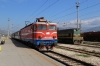 ZCG Cargo 644015 stands in the station at Podgorica, acting as station pilot, while ZCG 461039 stands with 6103 0930 Bijelo Polje - Bar local