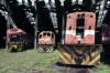 Maputo Roundhouse Alsthom AD26C D413 & GE U20's D98 & D103