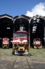 Maputo Roundhouse Alsthom AD26C's D404, D414 & GE U20 D116