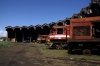 Maputo Roundhouse (L-R) Alsthom AD26C's D414, D401 & GE U20 D108