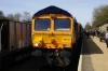 GBRf 66757 at Ferry Meadows with the 1122 Wansford - Peterborough