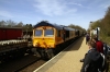 GBRf 66757 at Ferry Meadows with the 1122 Wansford - Peterborough