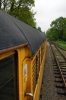 View from the back cab of 31602 as it departs Ferry Meadows with the 1300 Wansford - Peterborough