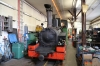 SPB H2/3 Steam loco, built in 1894, stands inside the shed at Wilderswil