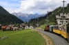 RhB Ge6/6I #414 leads 2162 1425 Samedan - Landquart Summer Sunday Special between Preda & Bergun