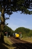 37059/37032 arrive into Weybourne with the 0852 Holt - Sheringham; dragging a DMU