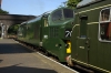 37032 at Holt waiting to depart with the 1005 Sheringham - Holt; dragging a DMU