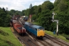 31128 runs round its train at Goathland